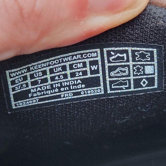 Keen Kaci III Dark Earth/Canteen Oiled Leather Floral Slip-on Oxford Loafer Shoe - Picture 7 of 9